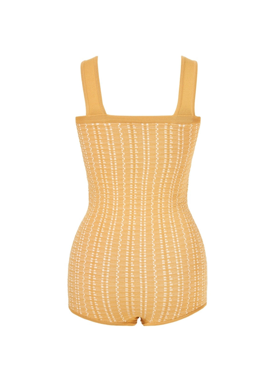 JACQUARD KNIT SWIM-SUIT | MISSING YOU ALREADY