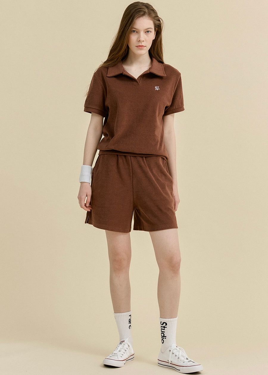 [STUDIO & PARC] Bacatel Terry Short Pants -Brown