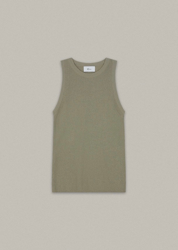 Ribbed Knit Top (Vintage Khaki)