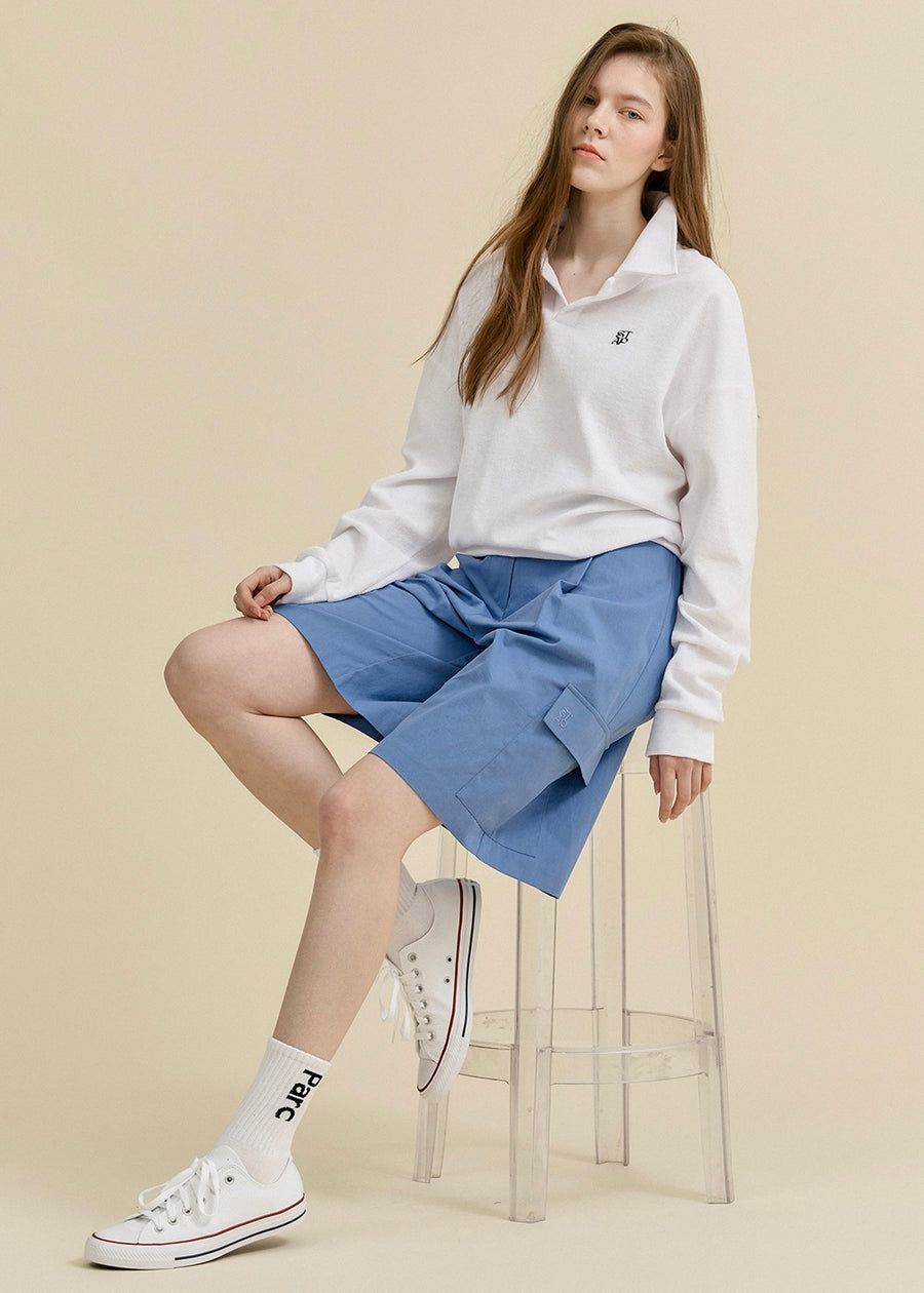 [STUDIO & PARC] Porquerolles Terry Longsleeve Shirt -White