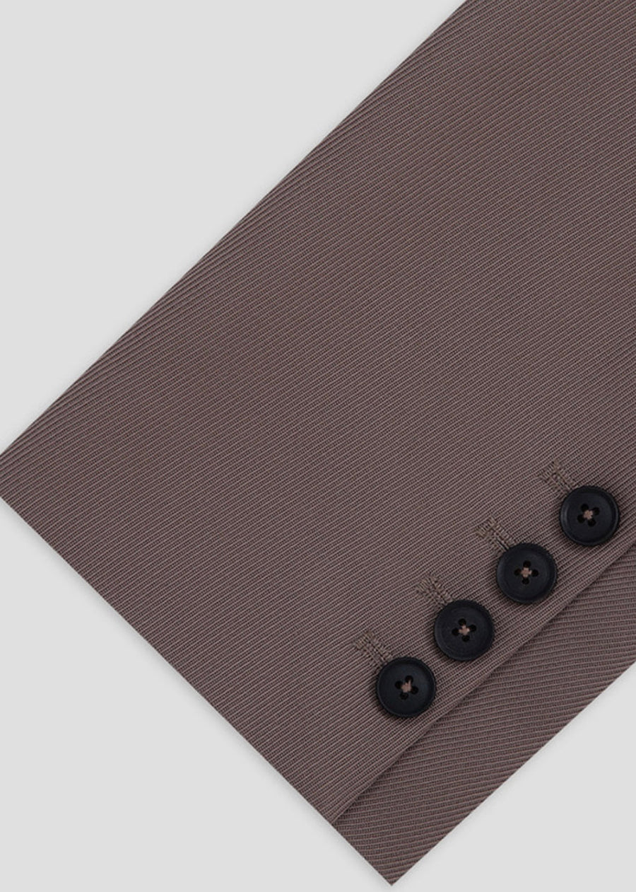 RE-ORDER [LEHA] BERWICK DOUBLE BREASTED JACKET -BROWN