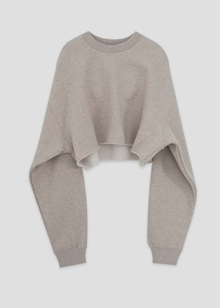 Cropped sweatshirt (Oatmeal)