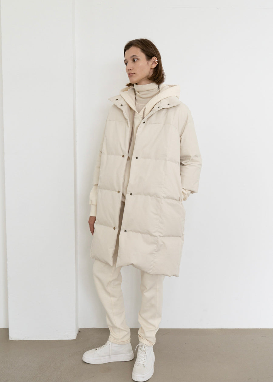 Covent quilted Down coat | LEHA