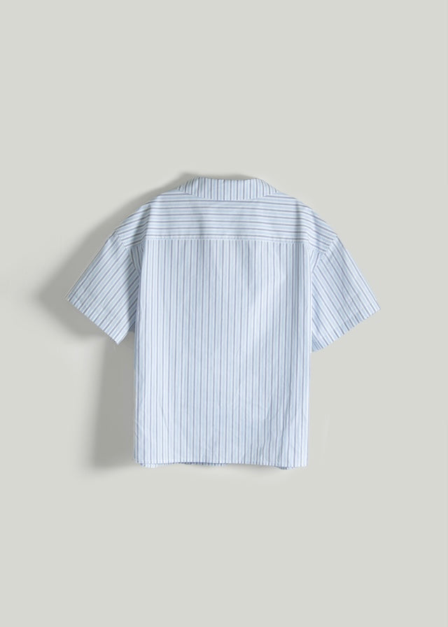 Half-sleeves Shirt (Stripe)
