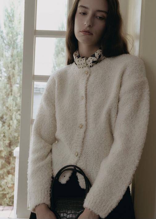 [Re-stock] Belle Boucle Cardigan (Ivory)