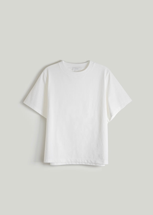 Crown neck T-shirt (White)