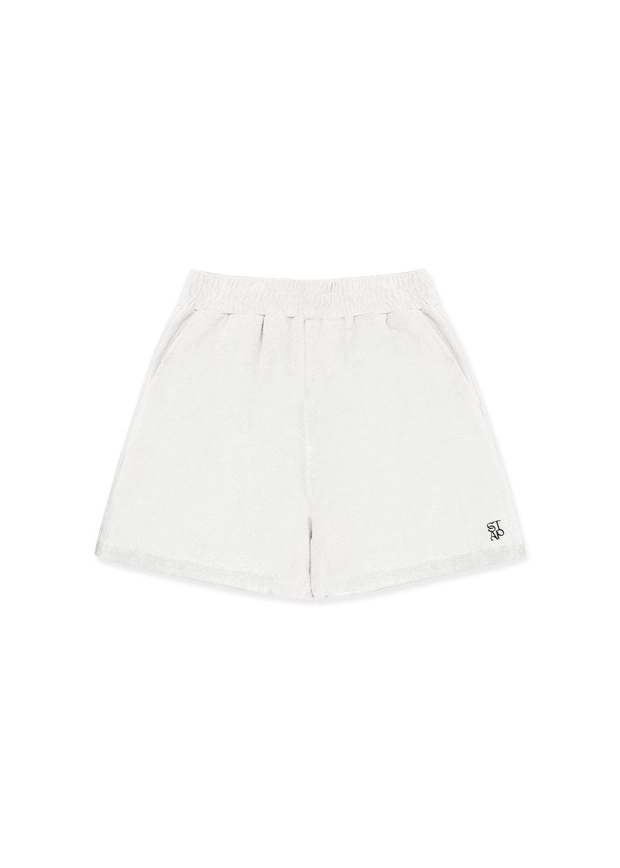 [STUDIO & PARC] Set Bacatel Terry T-shirt & Short Pants -White