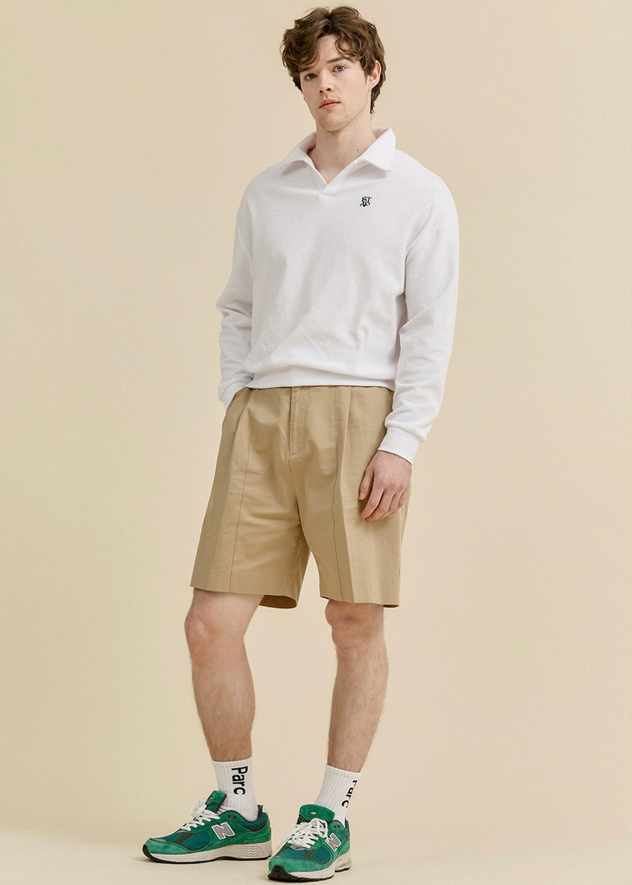 [STUDIO & PARC] Porquerolles Terry Longsleeve Shirt -White