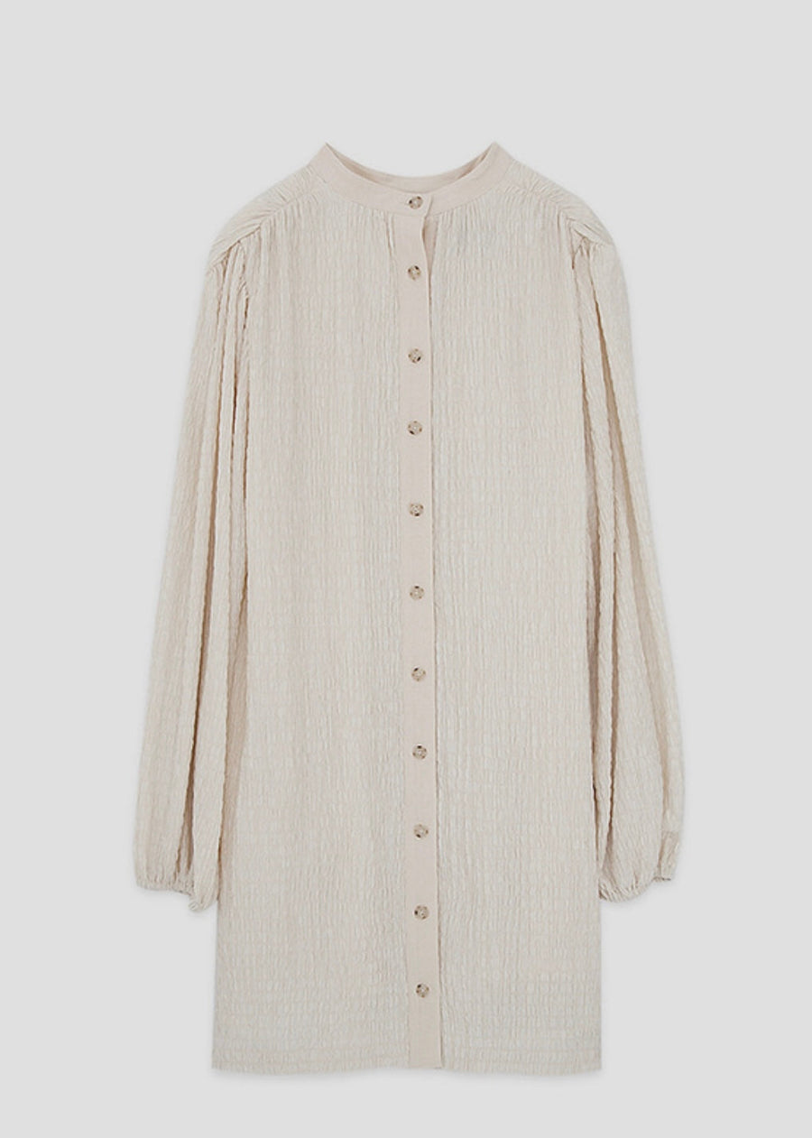 Crayon Smocked Dress (Cream)