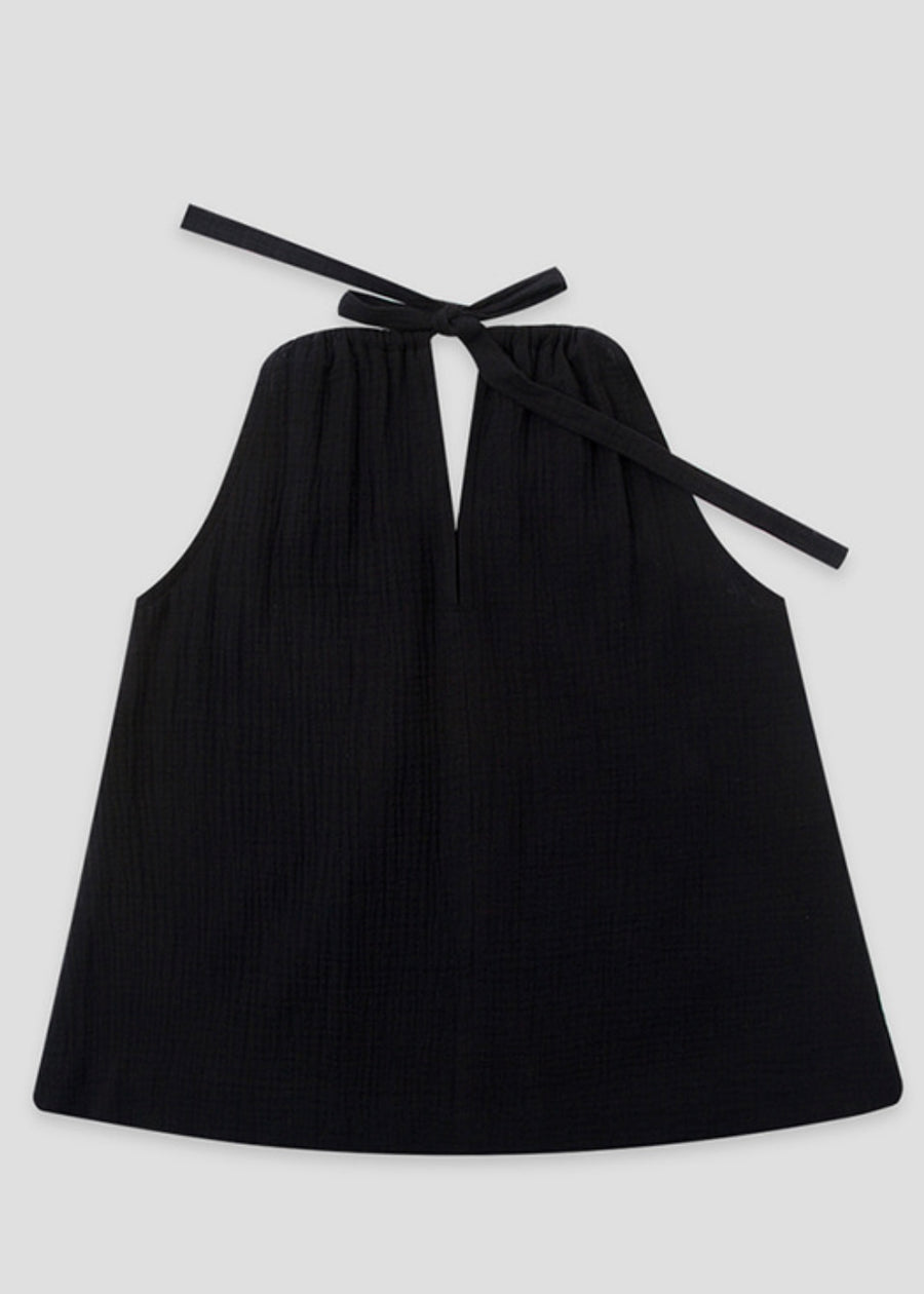 Emily halter neck top (Black)