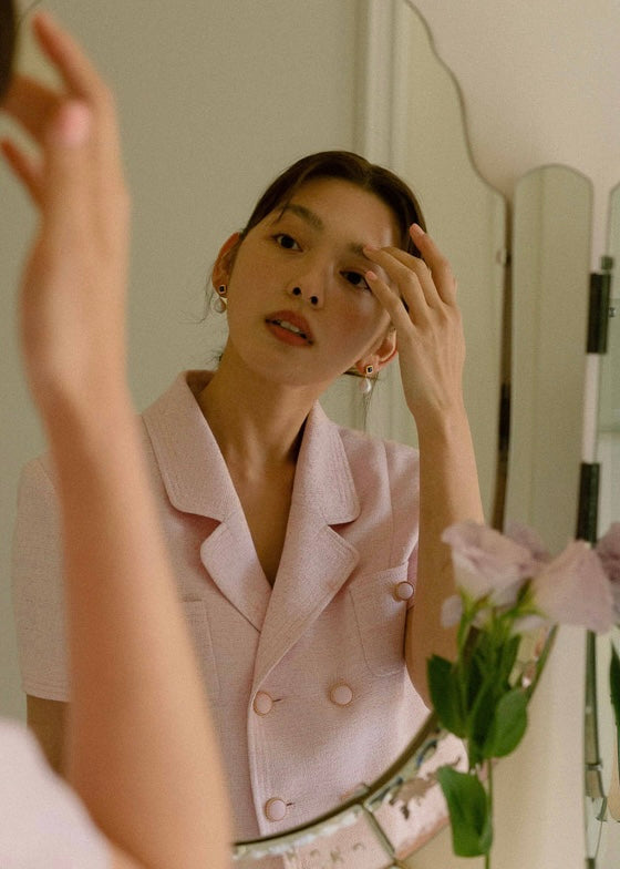 Numero 130: Diana Tweed Jacket  (Blossom Pink)