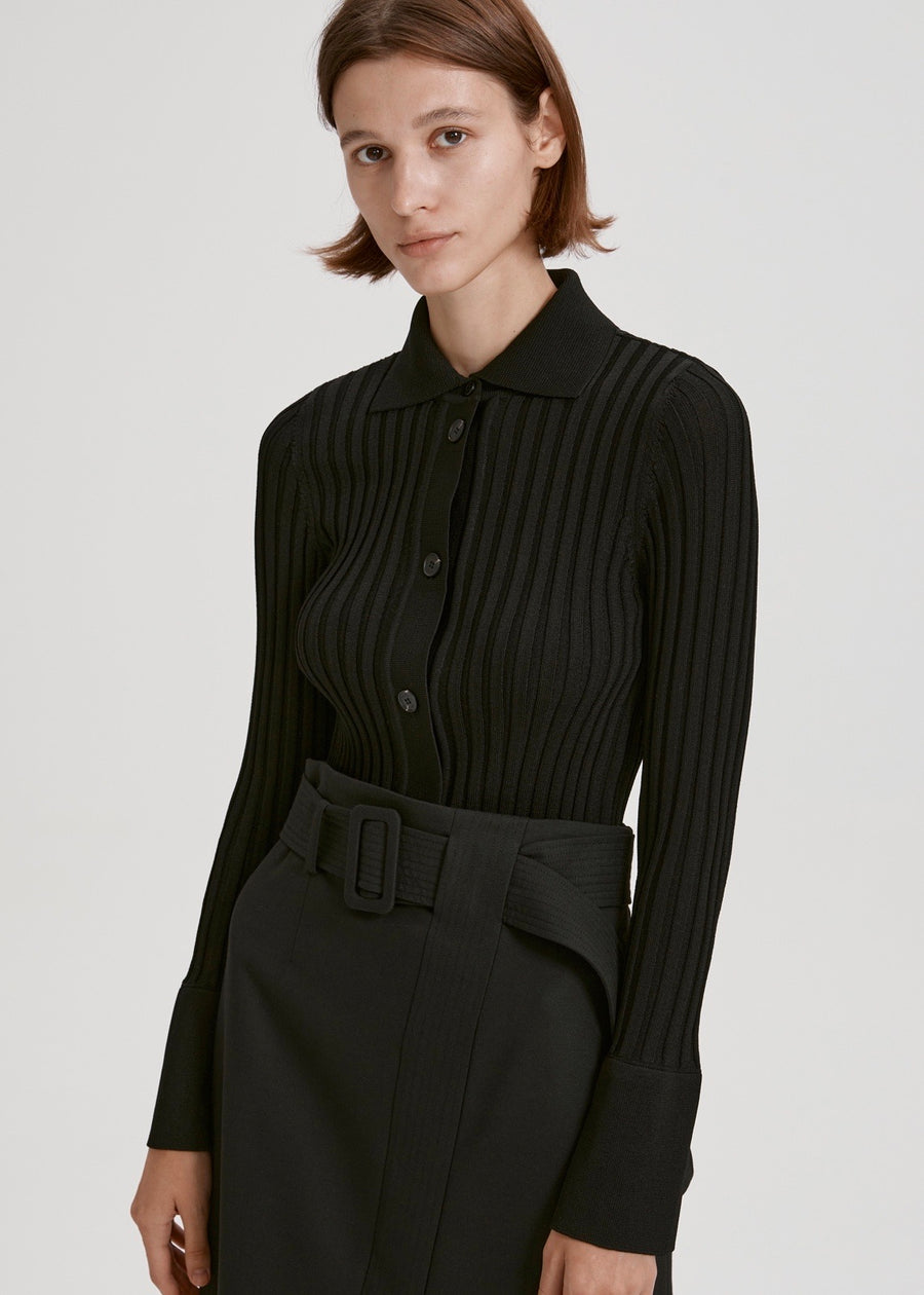 BELTED WOOL SKIRT | RECTO