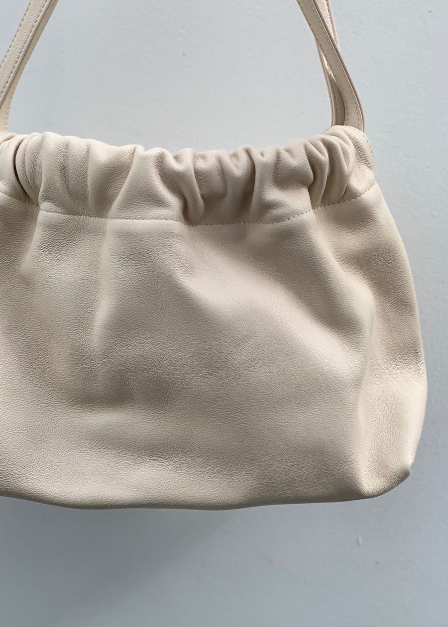 Sand Drawstring Clutch | LEHA