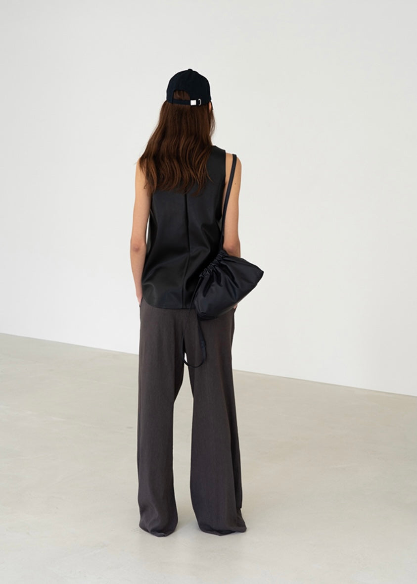 Dark Stone Wide Trousers (Anthracite)