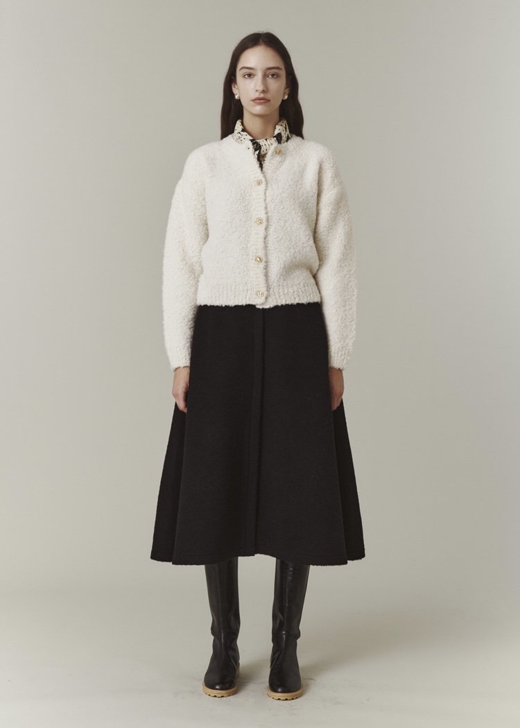 [Re-stock] Belle Boucle Cardigan (Ivory)