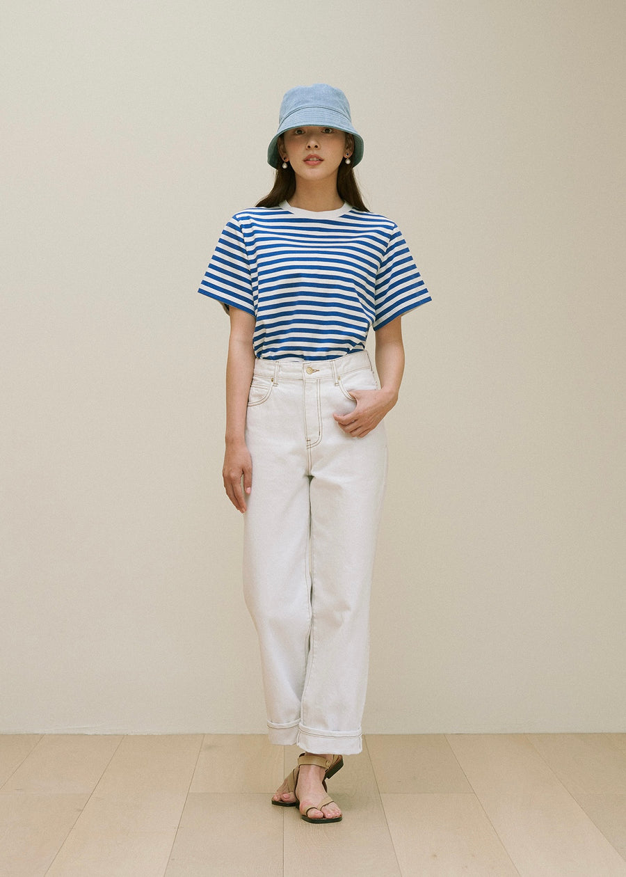 Daisy Denim Pants (Ivory)