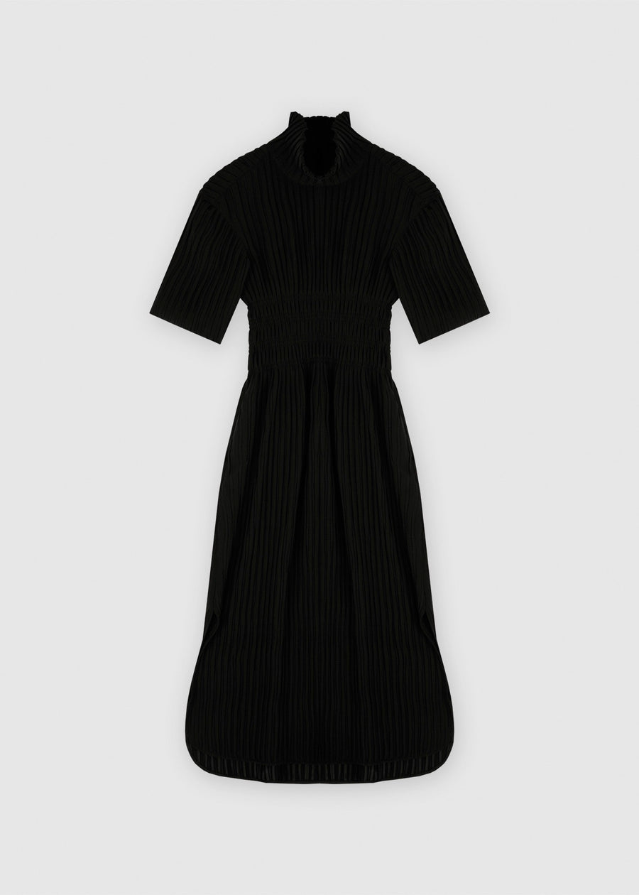 TEXTURED TURTLENECK DRESS  | RECTO