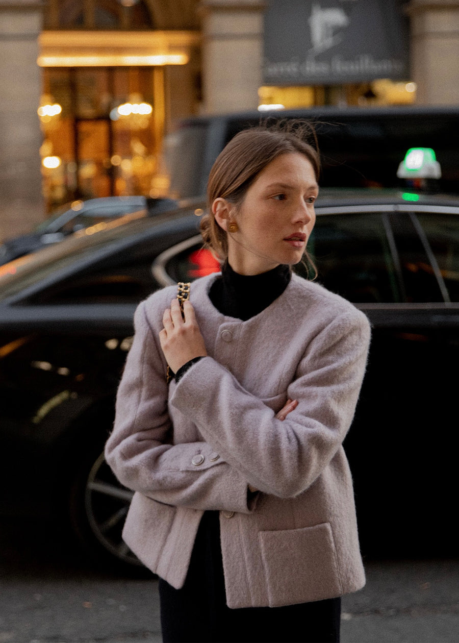 Cene Tweed Jacket (Lilac)