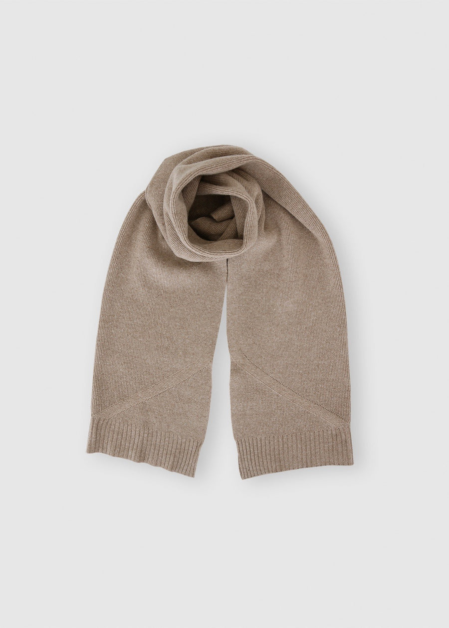 WOOL TURTLENECK & MUFFLER (COCOA) | RECTO