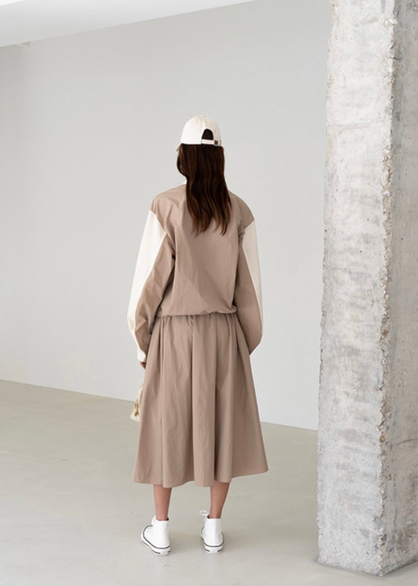 Emma nylon skirt (Beige)
