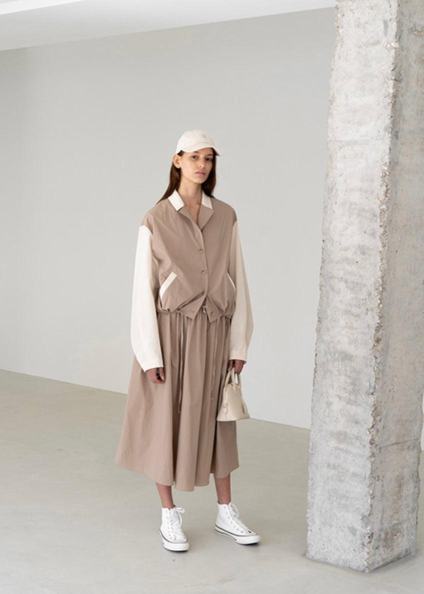 Emma nylon skirt (Beige)