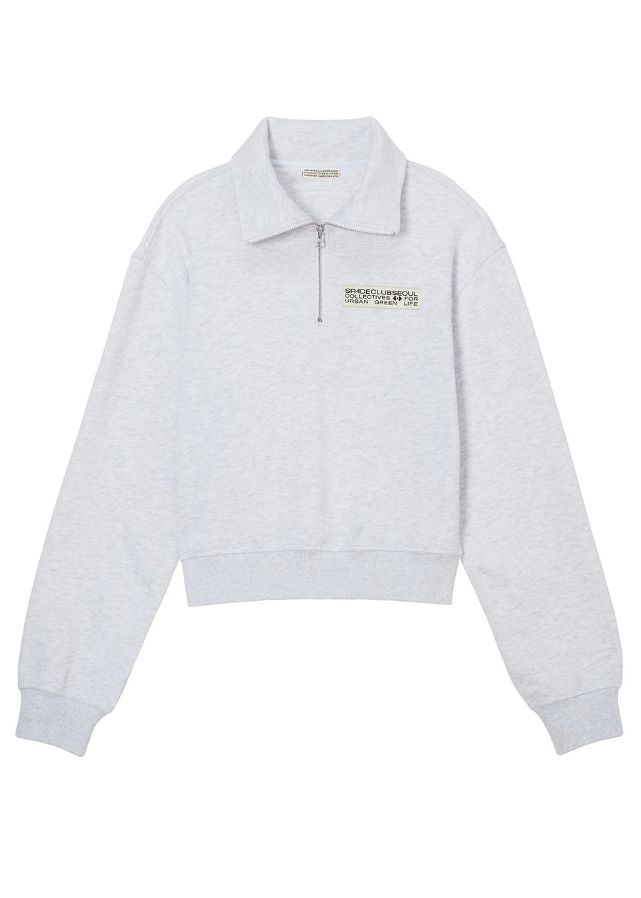 SCS Basic Label Half Zip-Up (Gray)