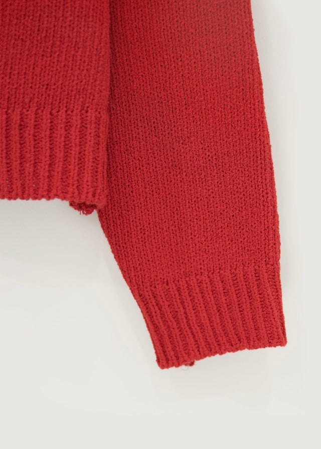 Alice Knit Cardigan (Ruby red)