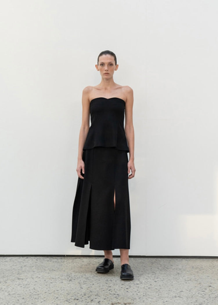 New chris wool skirt (Black)