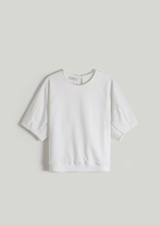 French Terry Blouse (White)