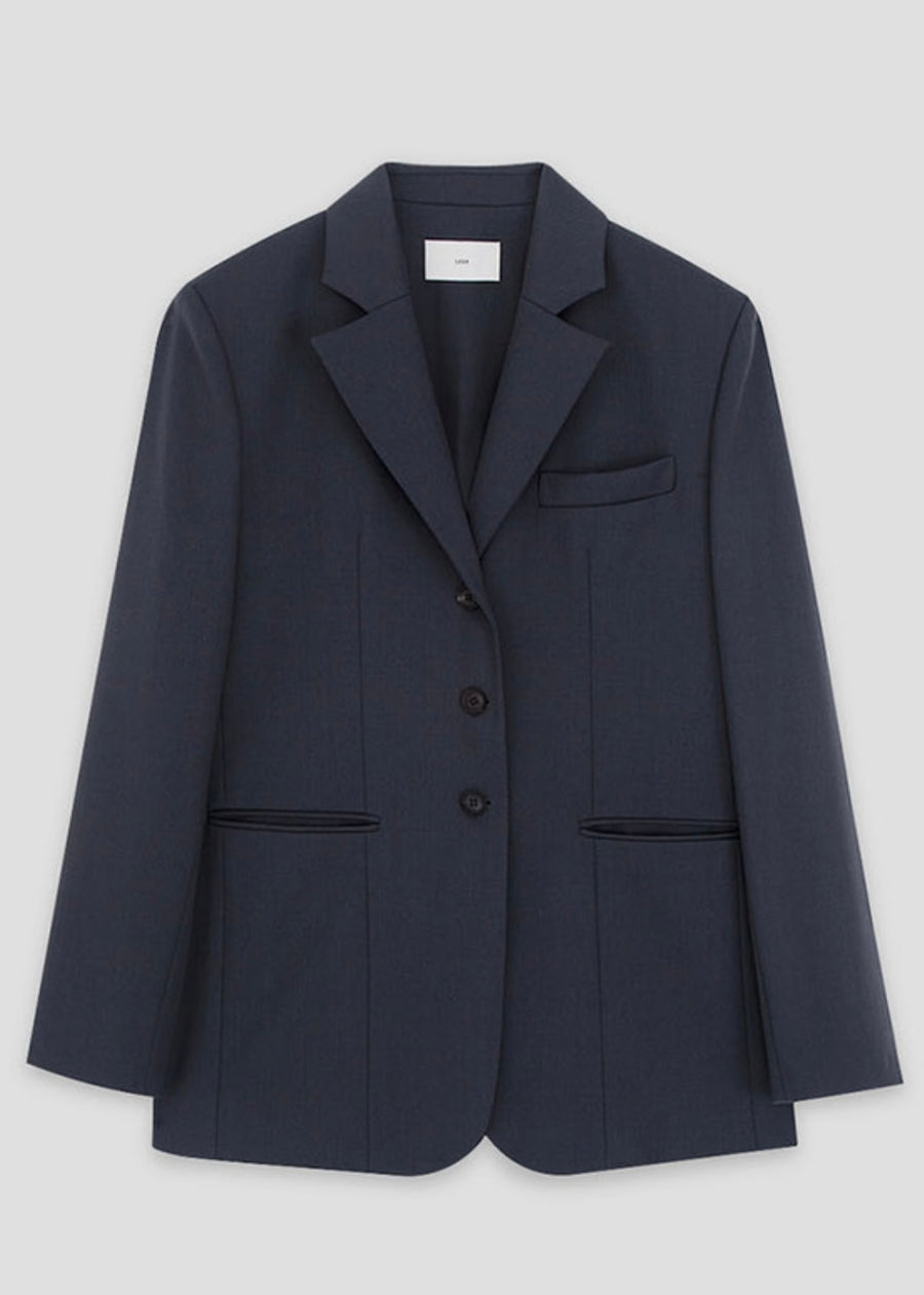 RE-ORDER [LEHA] GREYSTONE SINGLE BREAST JACKET-GRAPHITE