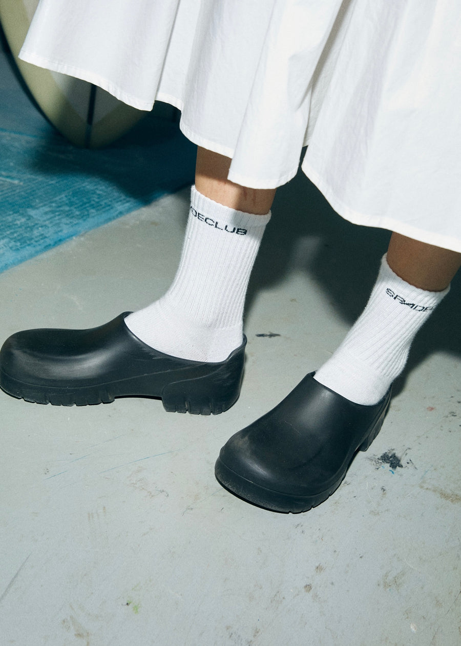 Basic Logo Socks (White/Black)