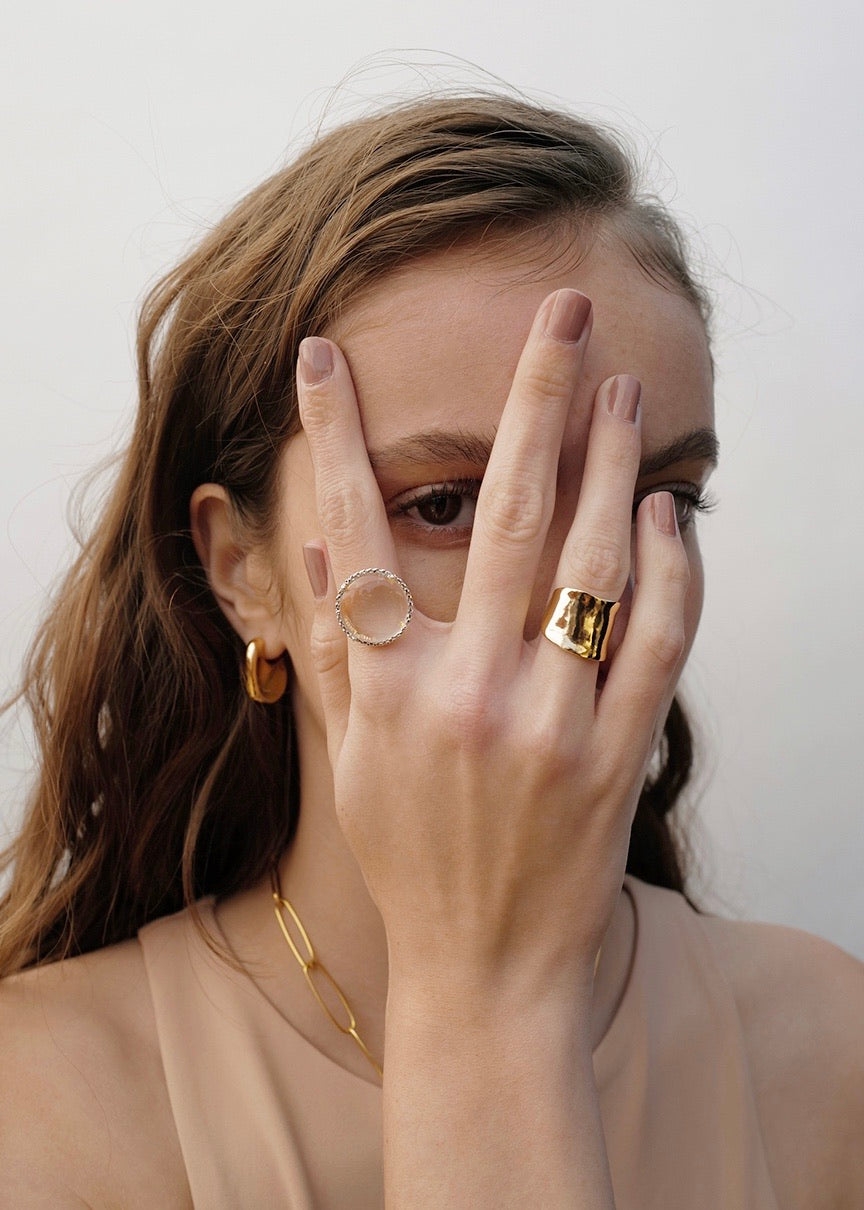 FLAT LOOP R OPEN RING | S_S.IL