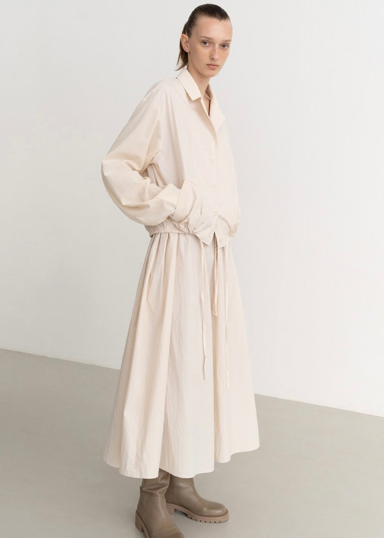 Emma nylon skirt (Beige)
