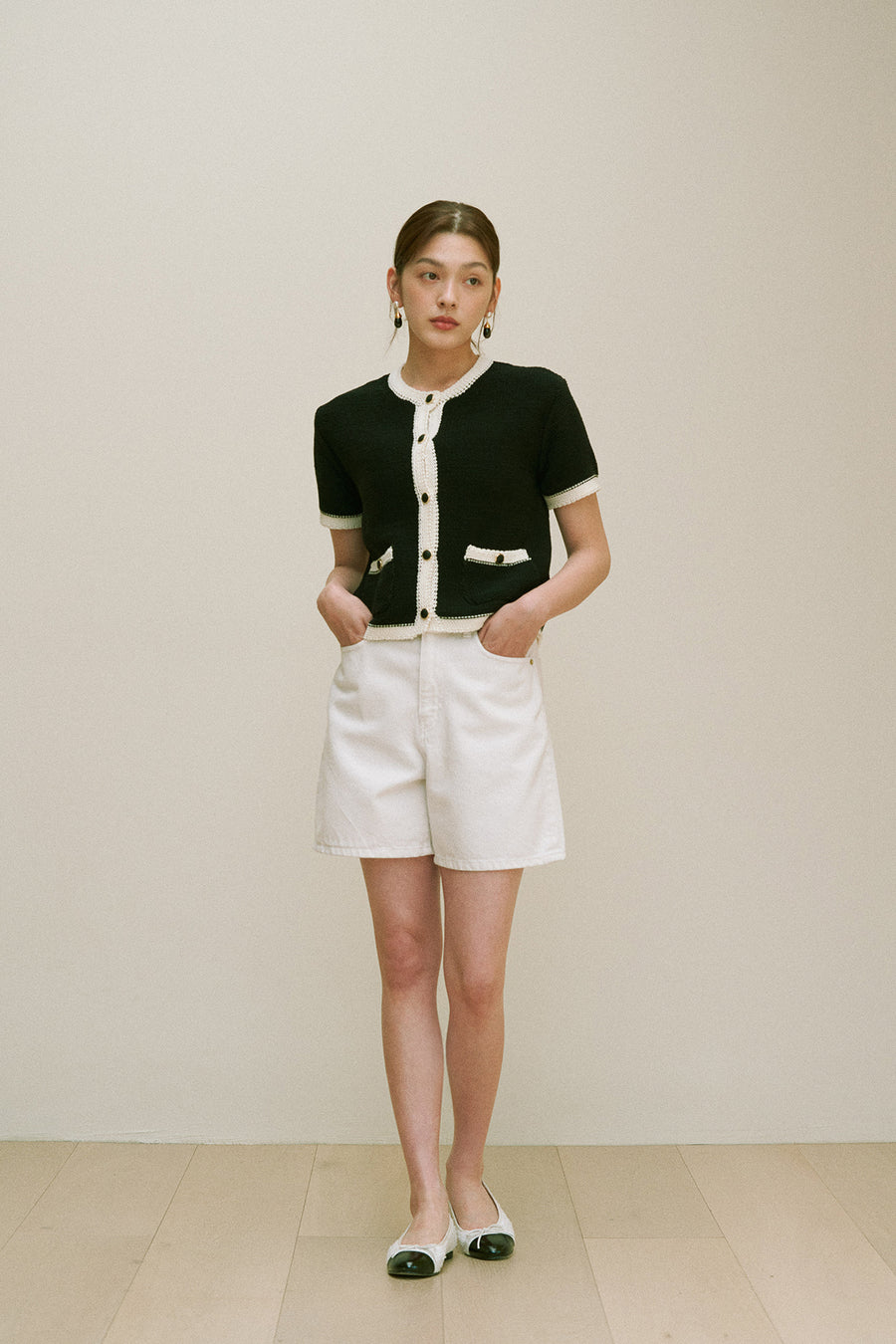 Maritta Knitted Cardigan (Black)
