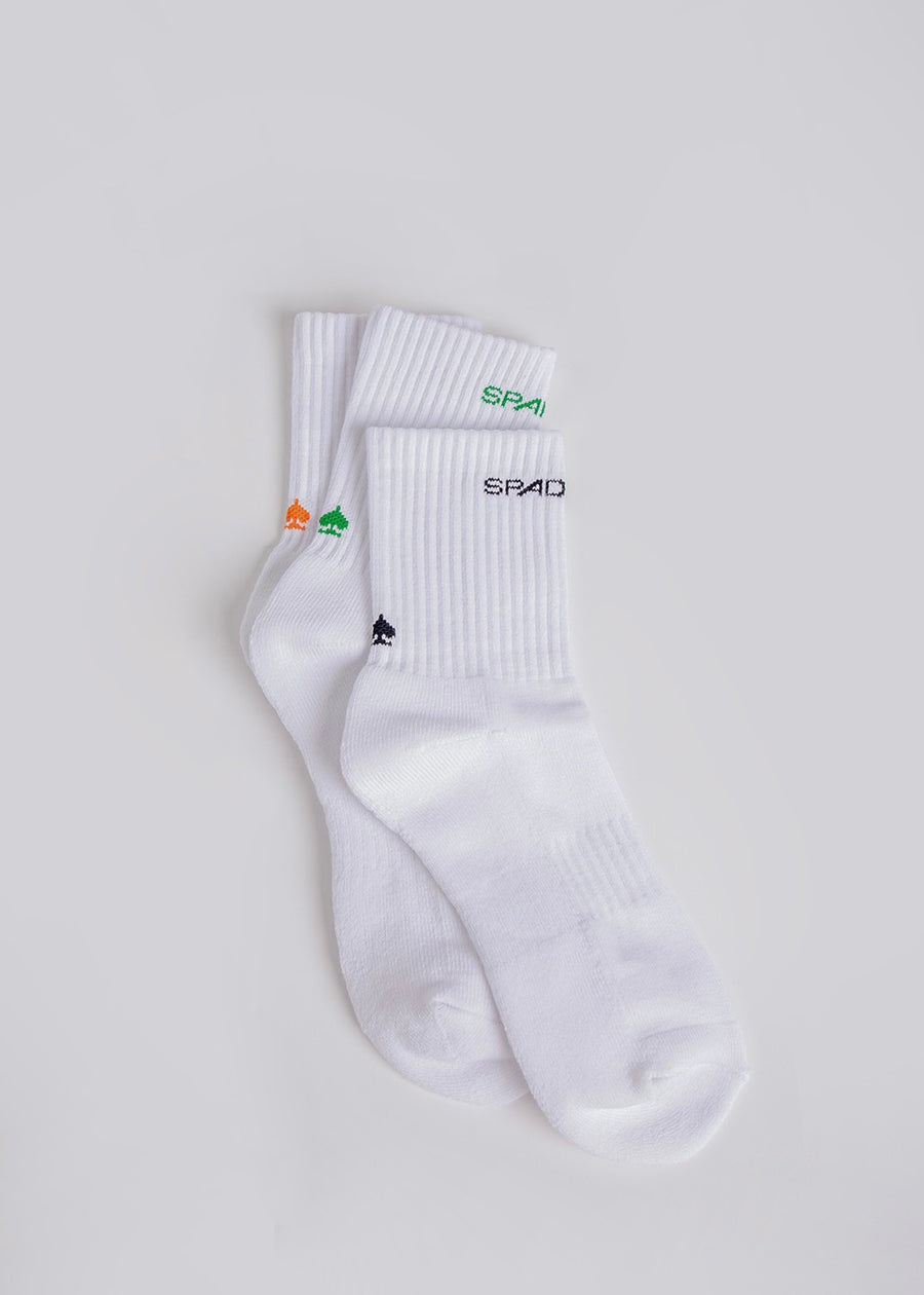 Basic Logo Socks (White/Black)