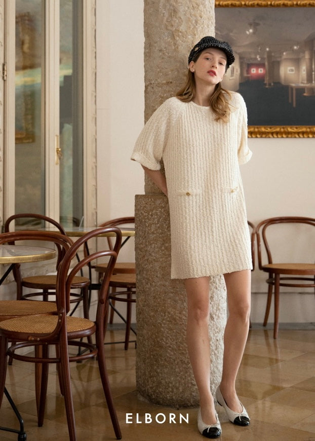 Bella knit dress (Cream)