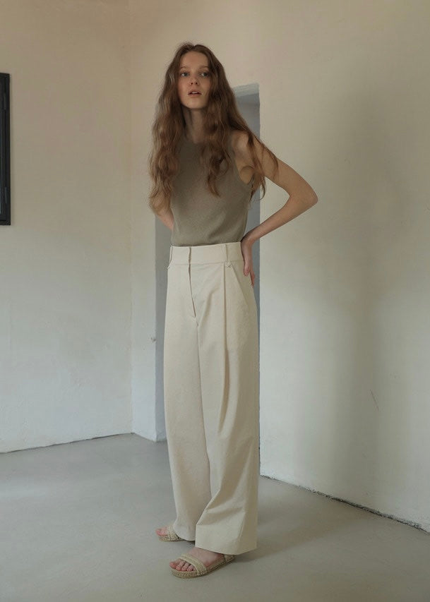 Ribbed Knit Top (Vintage Khaki)