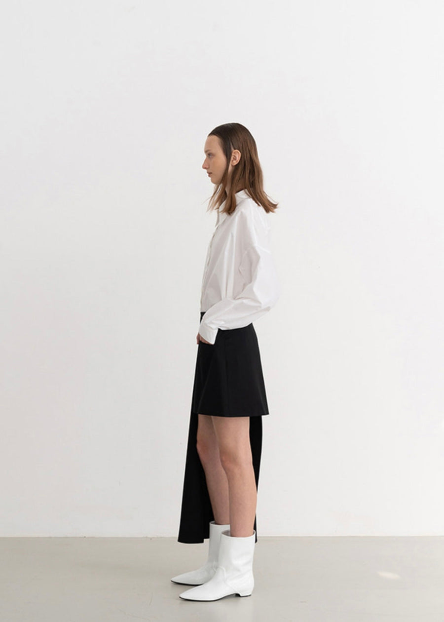 Martin draped detail skirt (Black)