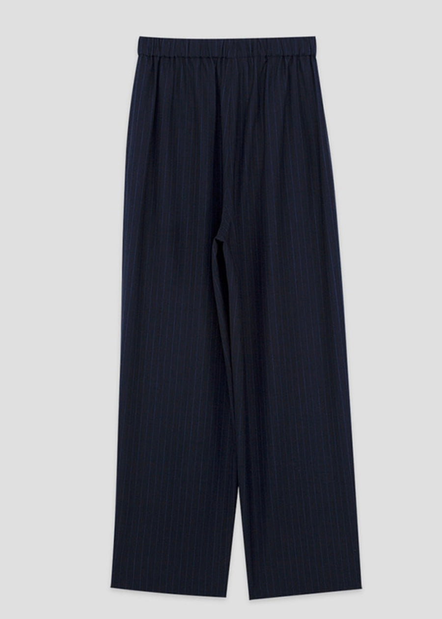 [Re-stock] Bastian pinstriped tapedre pants (Navy stripe)