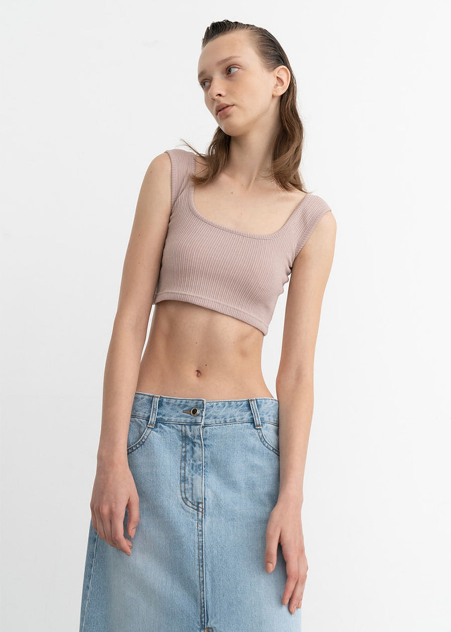 Denver denim skirt (Light blue)