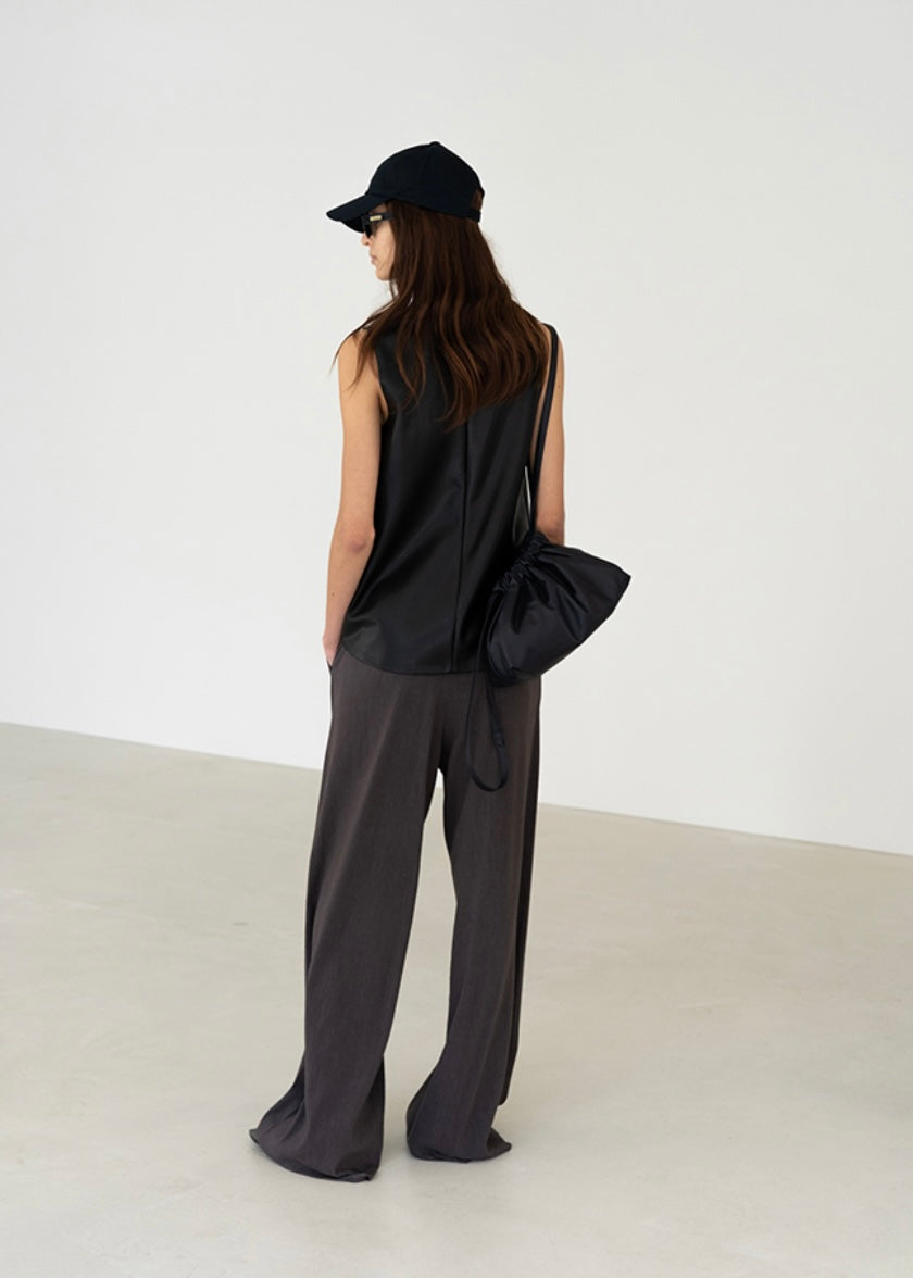 Dark Stone Wide Trousers (Anthracite)