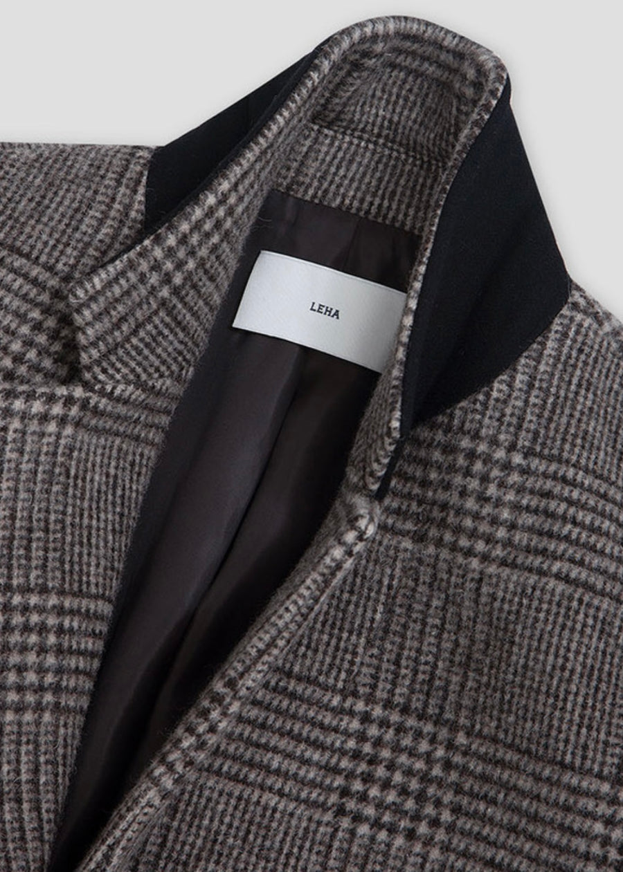 [LEHA] CROSBY JACKET -BROWN