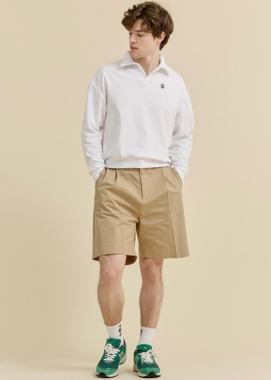 [STUDIO & PARC] Porquerolles Terry Longsleeve Shirt -White