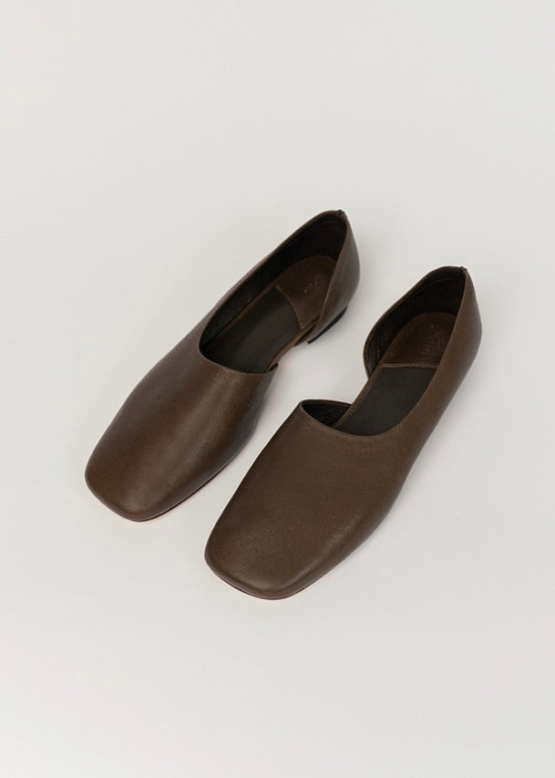 [Moia] Soft Flat Shoes (Brown)
