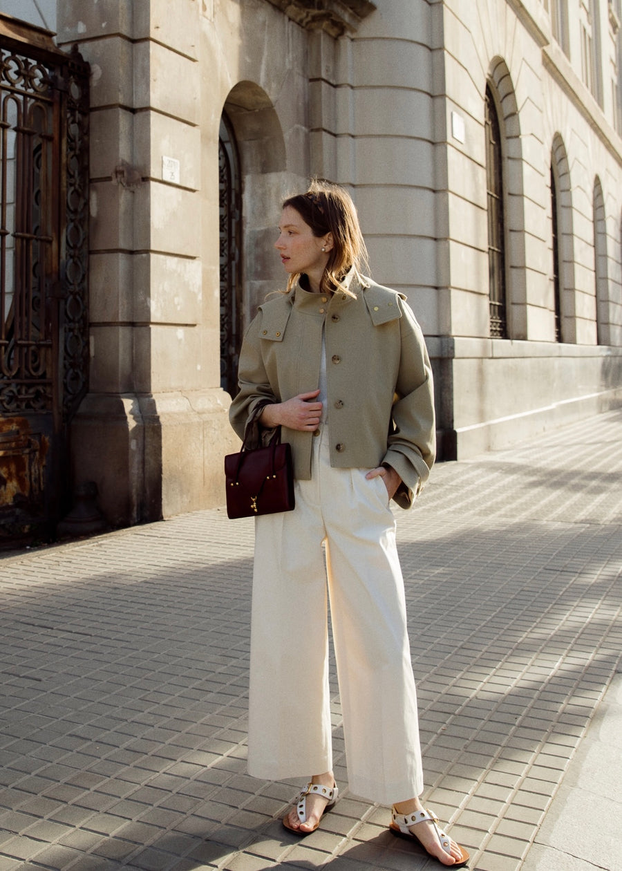 Numero 125: Ami Short Trench Jacket (2 colors) – YEAR END Numero 125: Ami Short Trench Jacket (2 colors) – YEAR END
