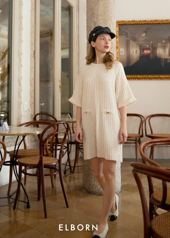 Bella knit dress (Cream)