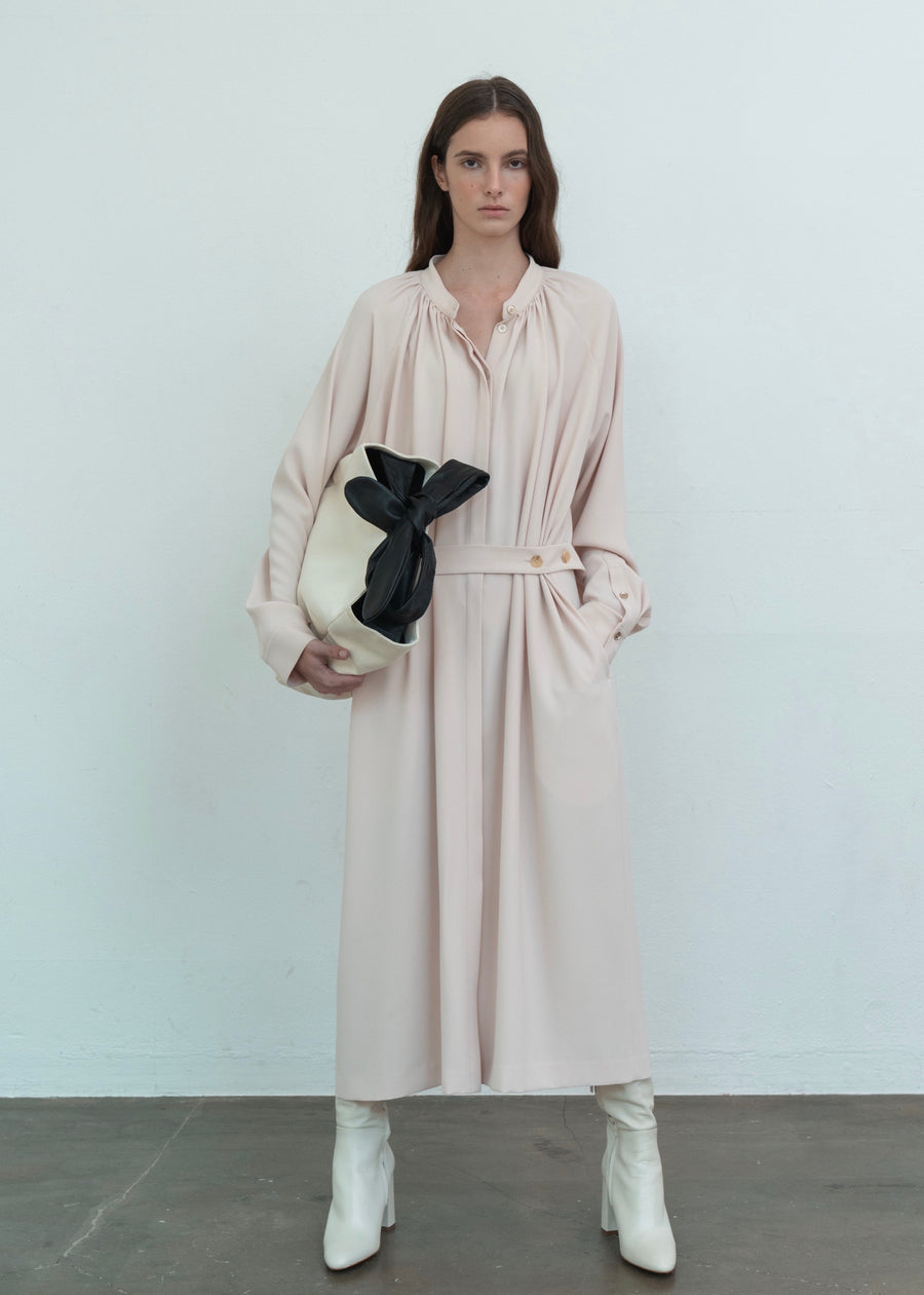 CREPE SHIRT DRESS | L E H A