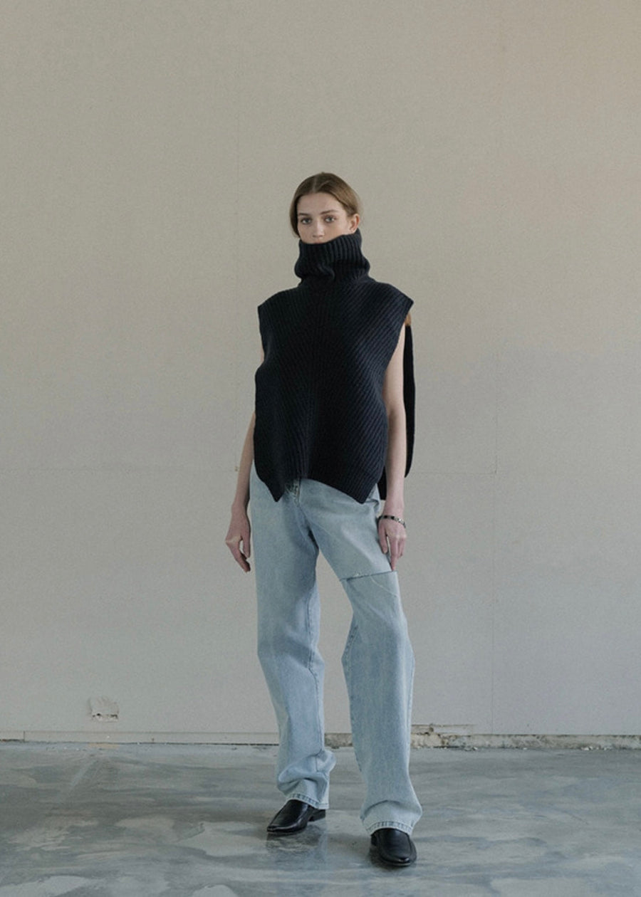 [LEHA] ACTON KNIT VEST -3 COLORS
