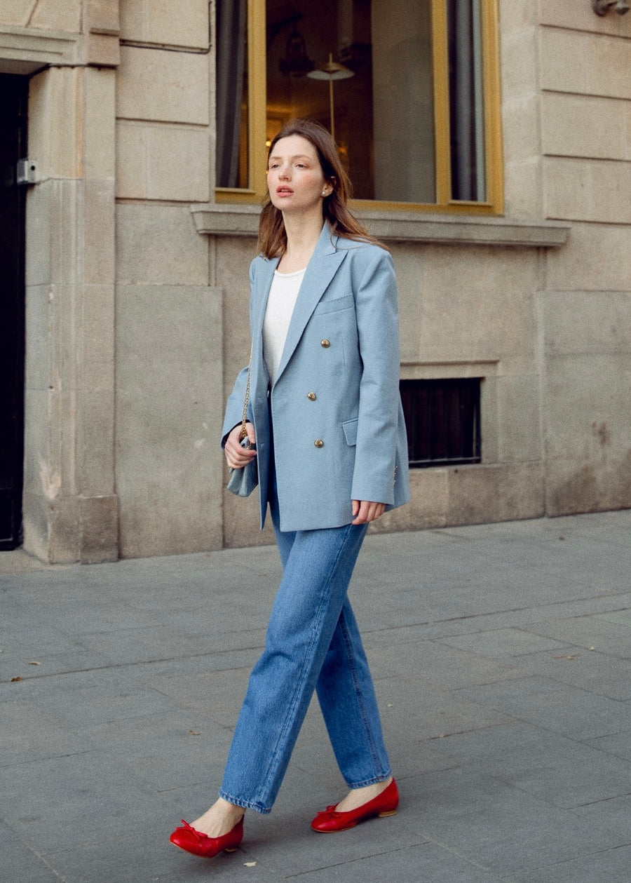 Numero 126: Saint Double Breasted Blazer (Seaside Blue)