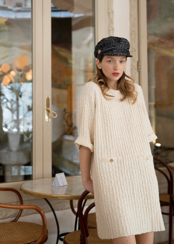 Bella knit dress (Cream)